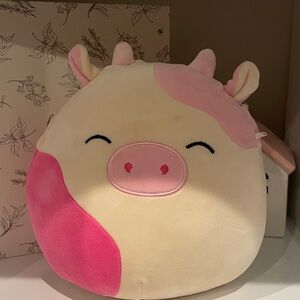 Pink and Cream Plush Cow squishmallow